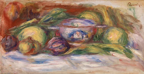 Bowl, Figs, and Apples