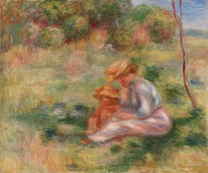 Woman and Child in the Grass