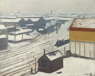 Gare Montparnasse in the Snow