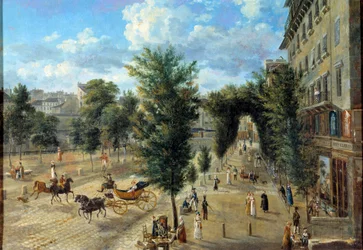 The Boulevard des Capucines and the Lower Street of the Rampart