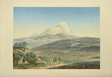 View of Cajambe, Engraved by Bouquet, Illustration from 
