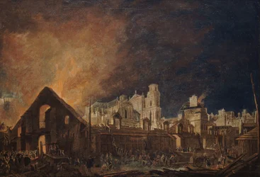The Foire Saint-Germain after the Fire of the Night of 16 to 17 March 1762