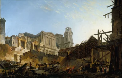 The Foire Saint-Germain After the Fire of the Night of 16 to 17 March 1762