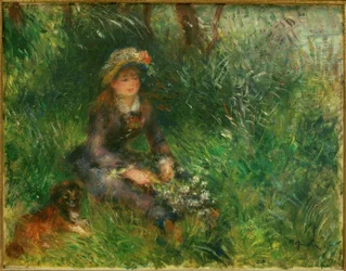 Aline Charigot with Dog