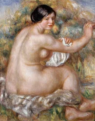 Big naked sitting