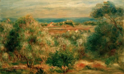 View from Haut-Cagnes to the Sea