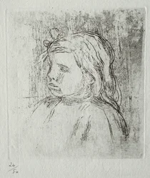 Claude Renoir, Three-Quarter View to the Left