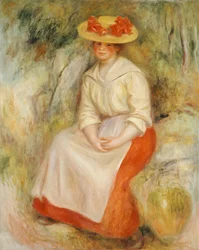 Gabrielle in a Straw Hat