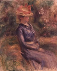 Girl Wearing a Straw Hat