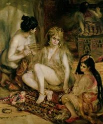Interior of a Harem in Montmartre, Parisian Women Dressed as Algerians