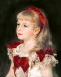 Mademoiselle Grimprel with Red Ribbon
