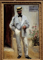 Portrait in foot of Charles Le Coeur (1830-1906), French architect