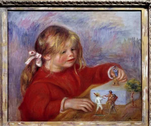 Portrait of Claude Renoir child playing