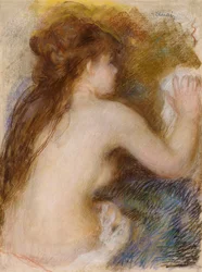 Rear view of a nude woman, c. 1879