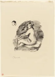 Study of Seated Female Nude, Variant