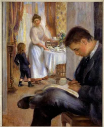 The Breakfast in Berneval by Pierre Auguste Renoir (1898)