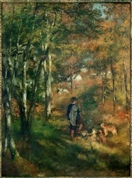 The Painter Lecoeur in the Woods of Fontainebleau