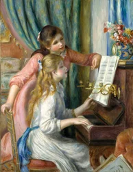 Two Young Girls at the Piano, 1892