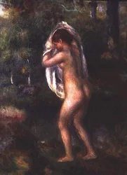 Young Girl Undressing