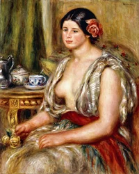 Young Girl Seated in Oriental Costume