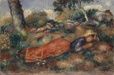 Young Woman Lying in the Grass