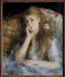 Young Girl Sitting or The Thought