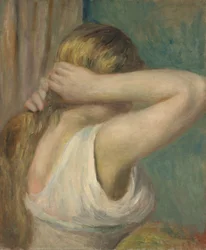 Young Girl with Arms Raised