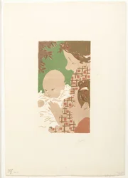 Andrée Terasse with son Jean and brother Pierre Bonnard (Family scene)