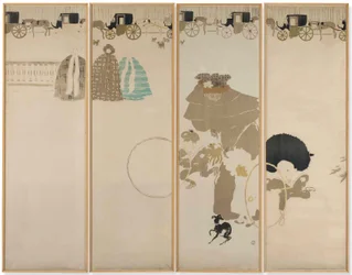 The Promenade of the Nurses, Frieze of Fiacres