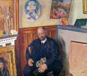 Portrait of Ambroise Vollard (1868-1939) with his Cat, c.1924