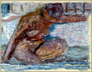Squatting Nude