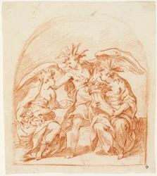 Allegorical Figure of Summer Flanked by Pomona and Ceres
