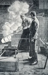 Manufacture of cutlery: cast ingot in a mold
