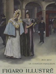 A Subscription Day at the Comedie-Francaise (Cover of Le Figaro Illustre, June 1897)