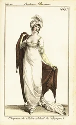 Merveilleuse in opera gown, Paris