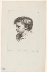 Head of a Young Child, Turned to the Left, Heads of Various Figures