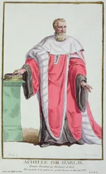 Achille de Harlay from Receuil des Estampes, Representant les Rangs et les Dignites, suivant le Costume de toutes les Nations existantes, published 1780