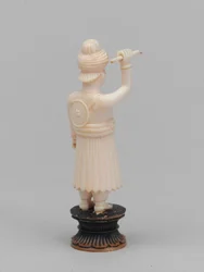 Black pawn, chess piece, India