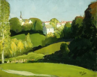 Countryside, Light and Shade, c.1920
