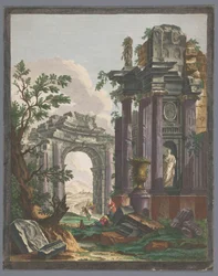 View of the Ruins of a Triumphal Arch