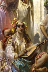 Women of Algiers, Courtyard Interior
