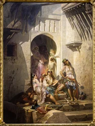 Women of Algiers, Courtyard Interior