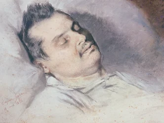 Honore de Balzac (1799-1850) on his Deathbed, 15th August 1850