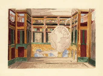 Oecus or parlour in the House of the Labyrinth