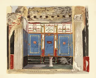 Tablinum of the House of the Small Fountain, Pompeii