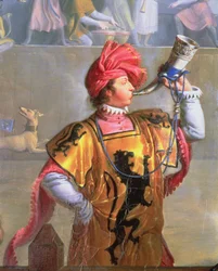 Scene of a Tournament in the Fourteenth Century (detail)