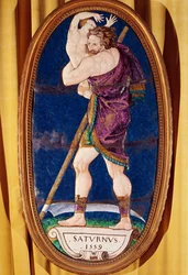 Plaque Depicting Saturn