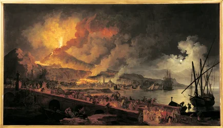 Eruption of Mount Vesuvius from Portici