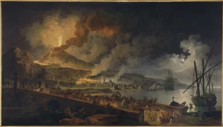 The eruption of Vesuvius seen from Portici