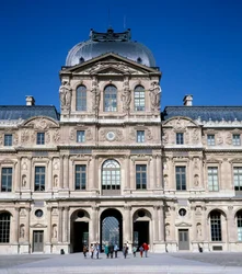 View of the Square Courtyard at the Louvre